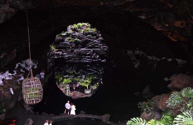 Lanzarote: Los Jameos del Agua: der See