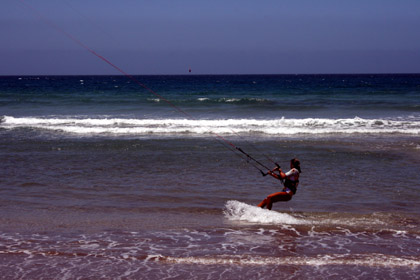 Kiteboard, Beginn an Famara