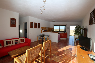 Casa Léa: salón-comedor y cocina