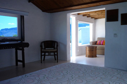 Lanzarote, Casa Dominique: morning room on the sea